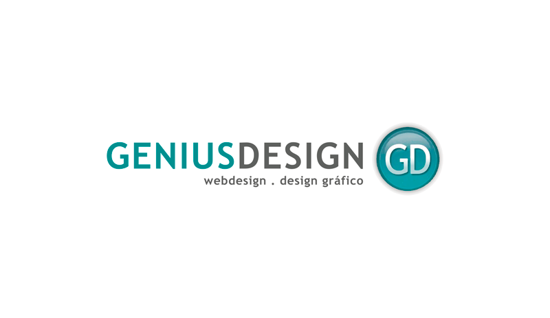 Primeiro logotipo da GeniusDesign, criado em 2007